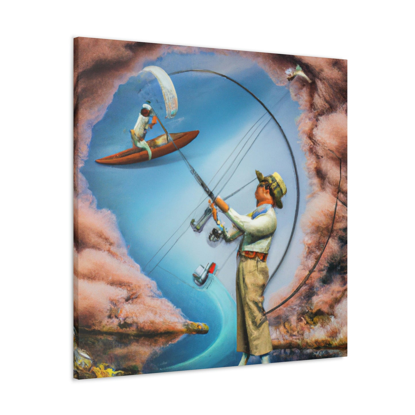 "Fly Fishing Fantasy Dream" - Canvas