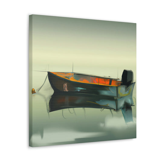 "Bass Fishing Reflection" - Canvas