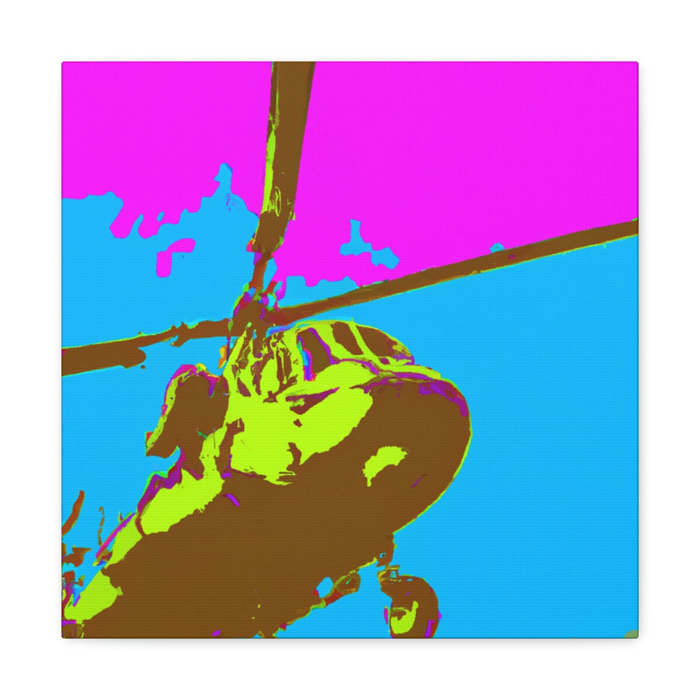 Helicopter Pop Artful - Canvas