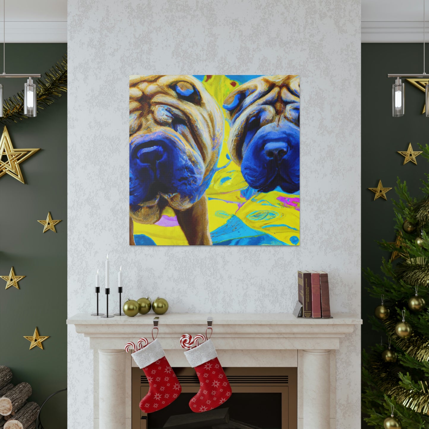 Sleeping Shar Pei Dream - Canvas