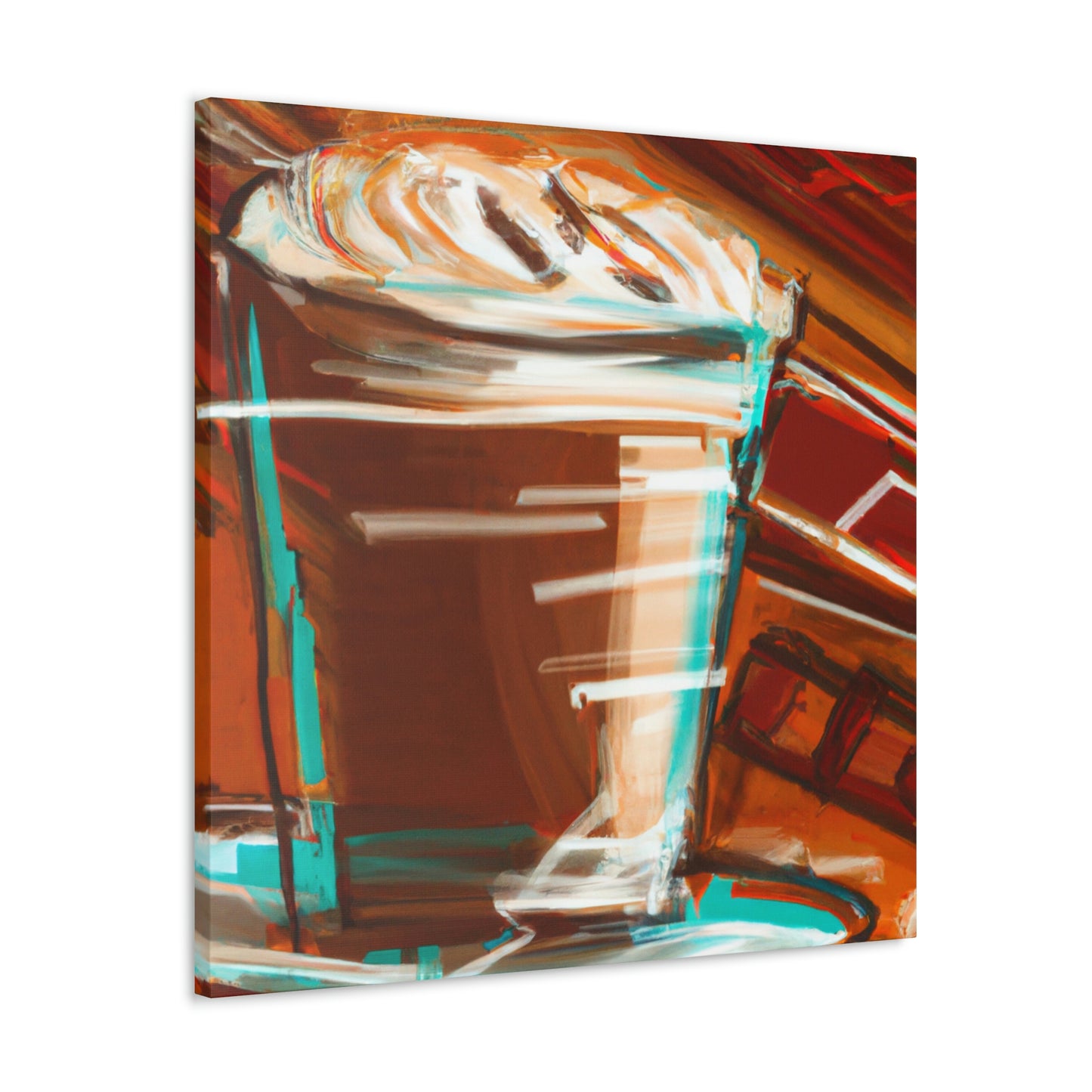 "Cappuccino in Abstraction" - Canvas