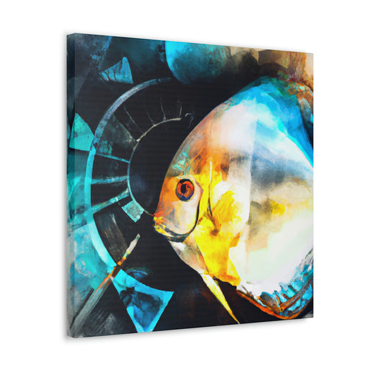 Discus in Reflection - Canvas