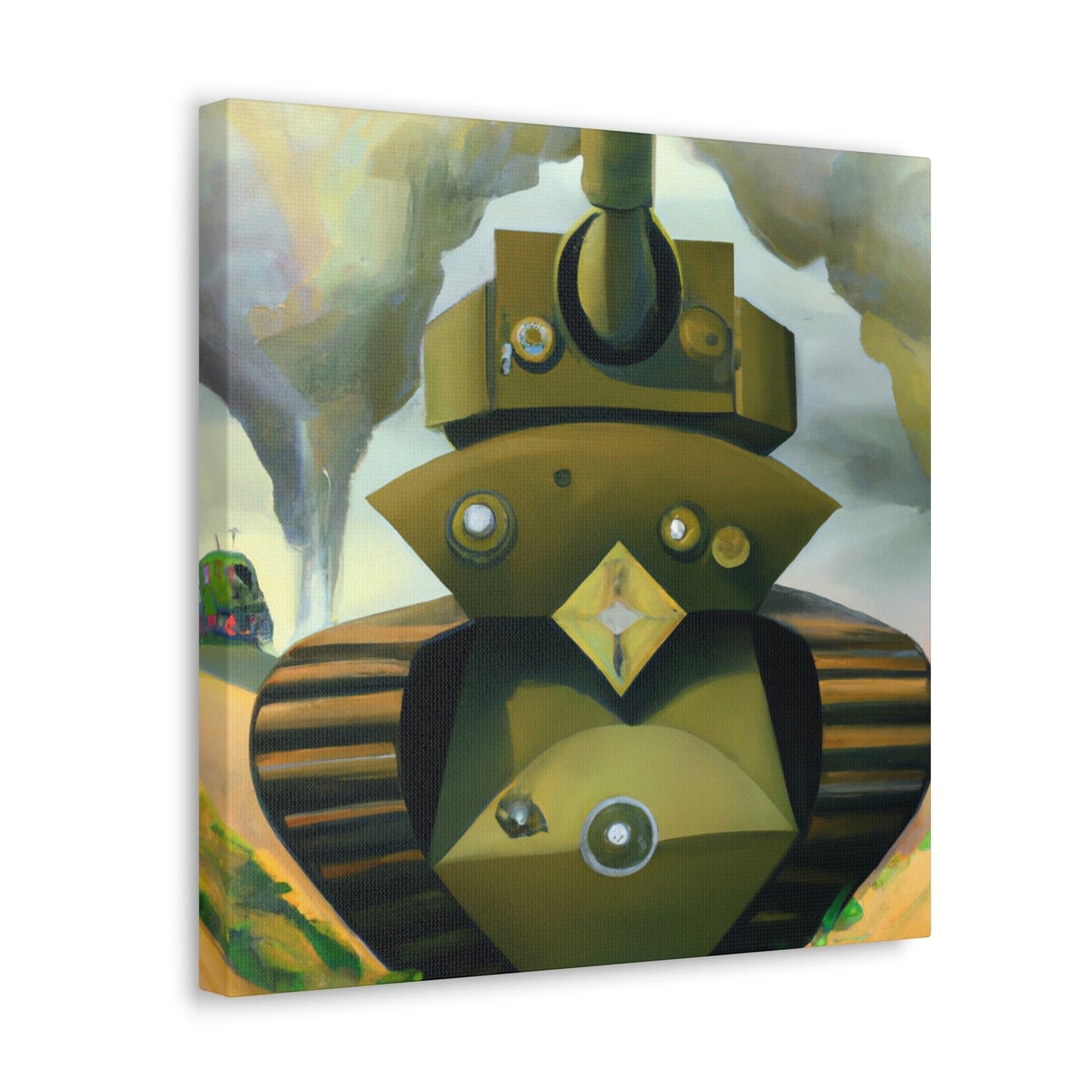 "Tank Turret Dreamscape" - Canvas