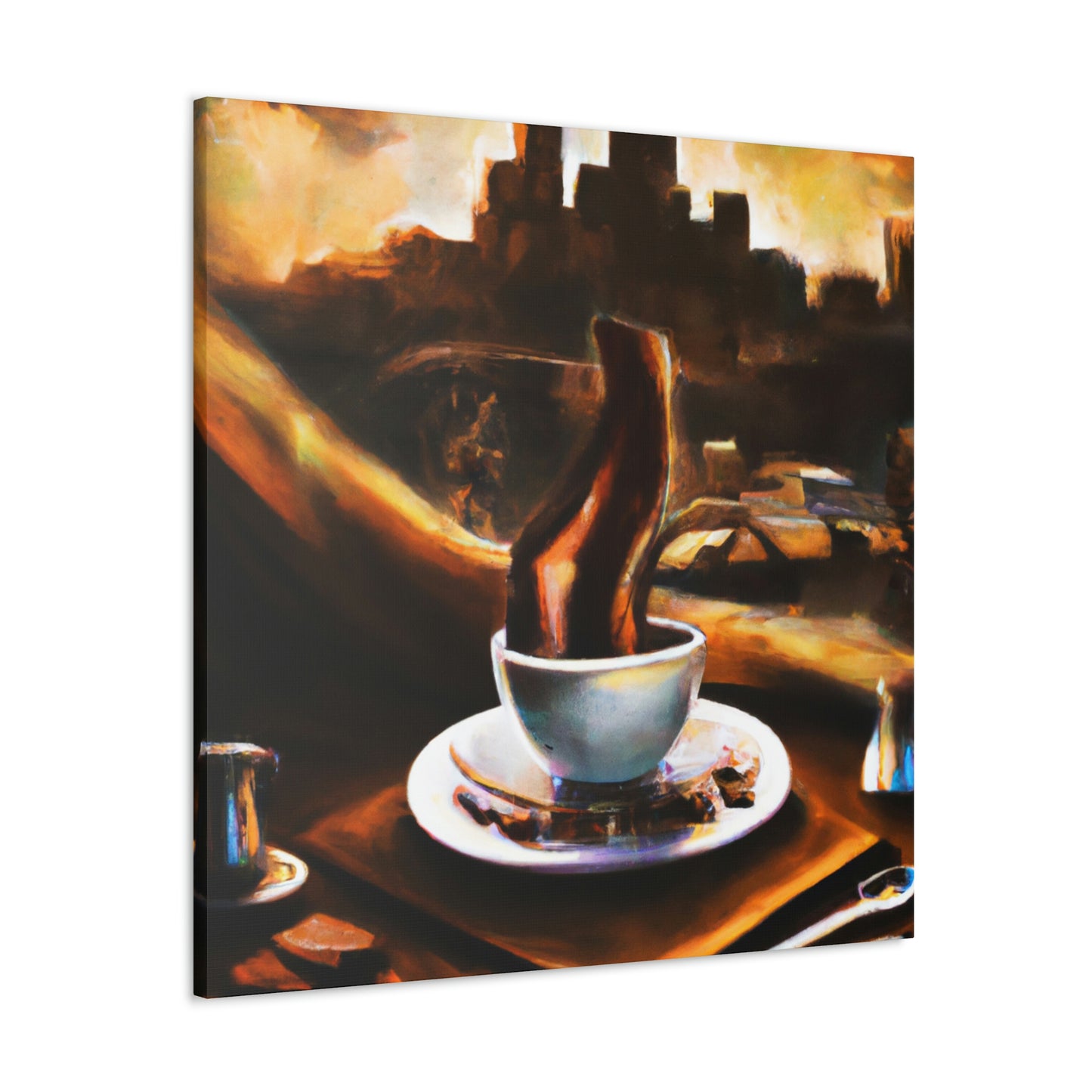 "Brewed Beauty of Coffee" - Canvas