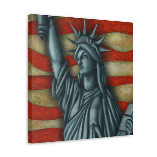 Lady Liberty Illuminated - Canvas