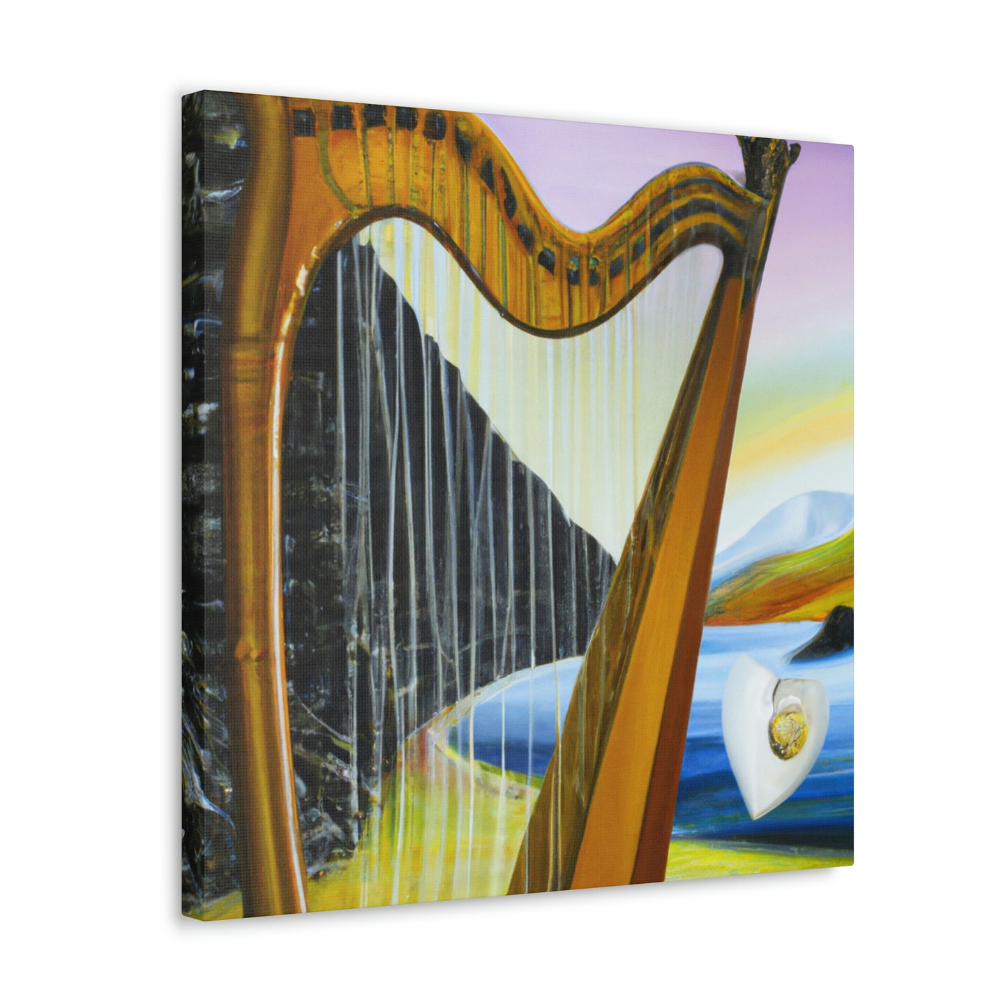 "Harp and Dreamscapes" - Canvas