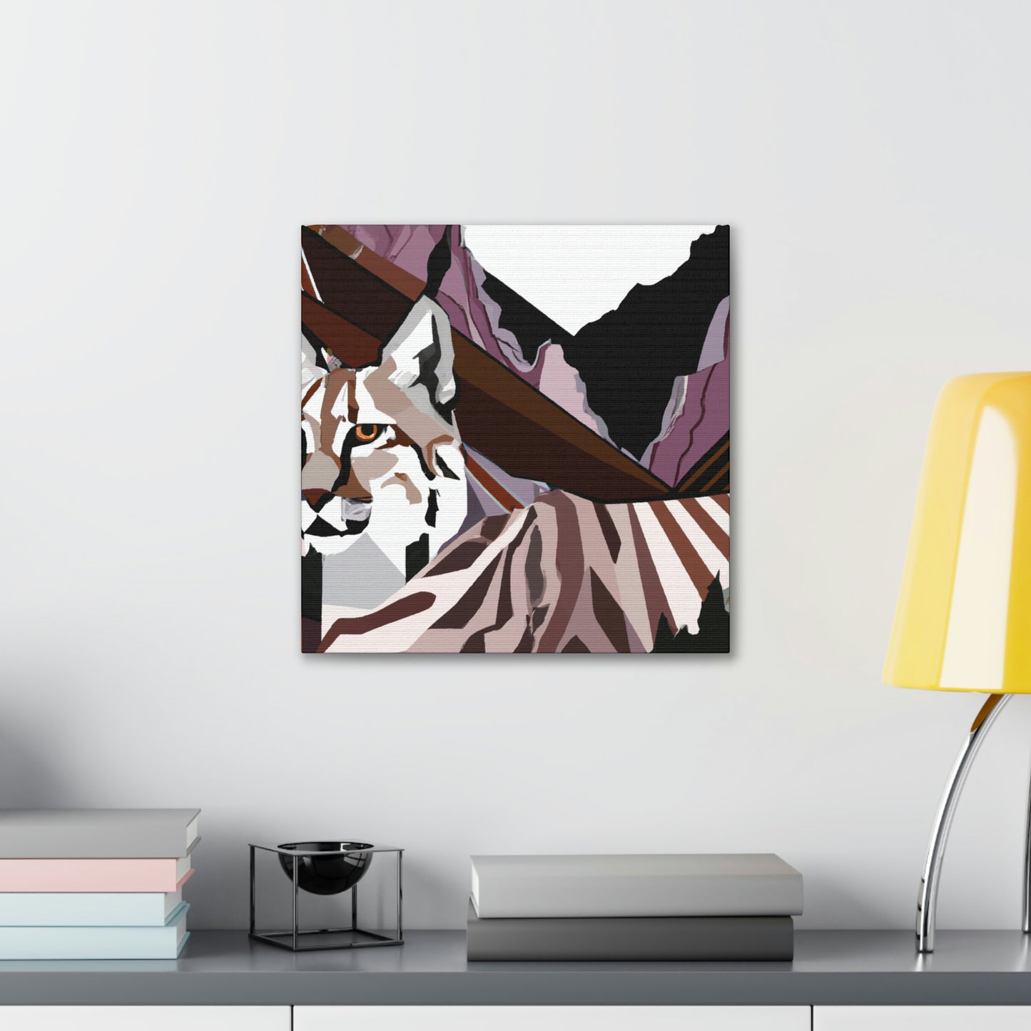 "Lynx in Art Deco" - Canvas