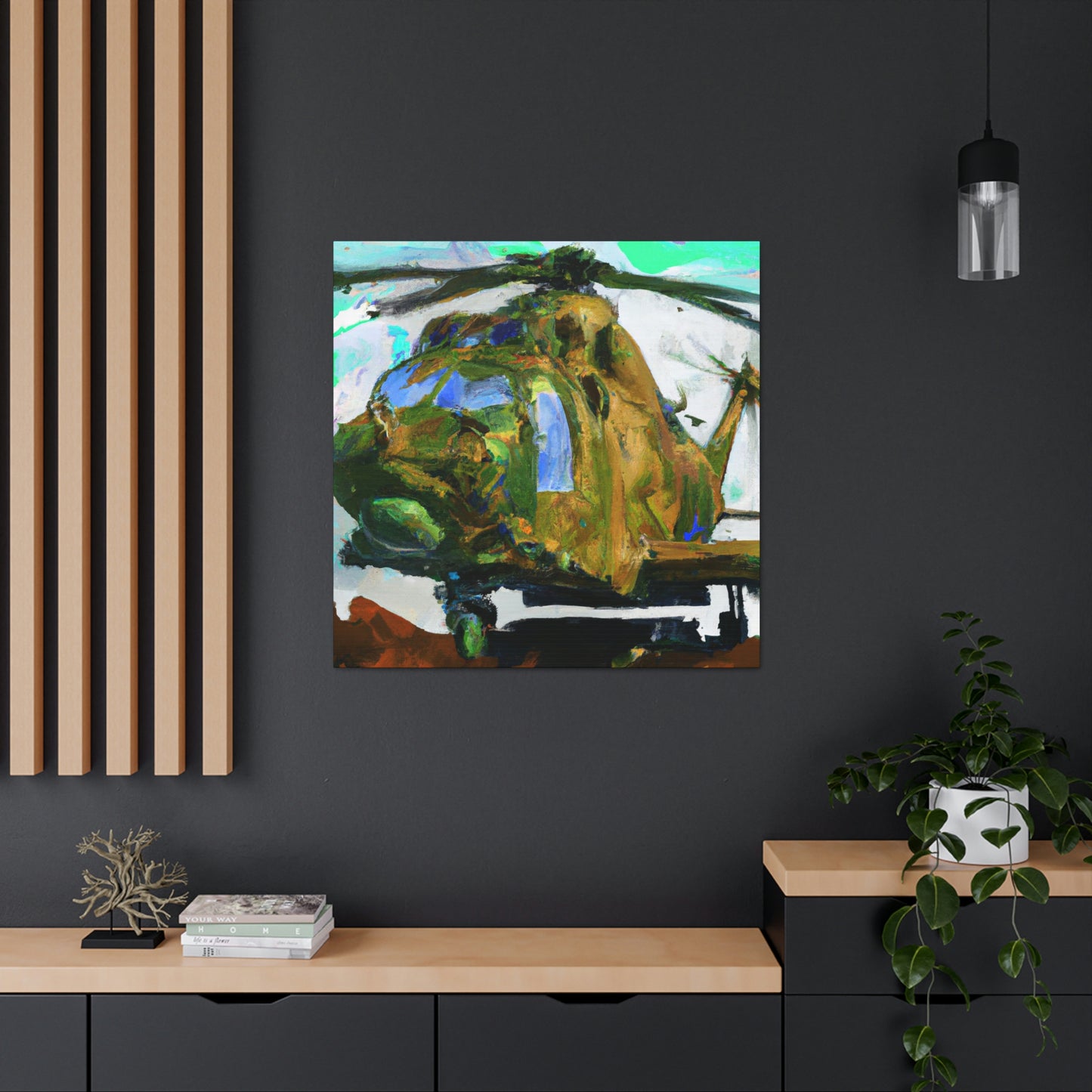 Helicopter Overhead Dreaming - Canvas