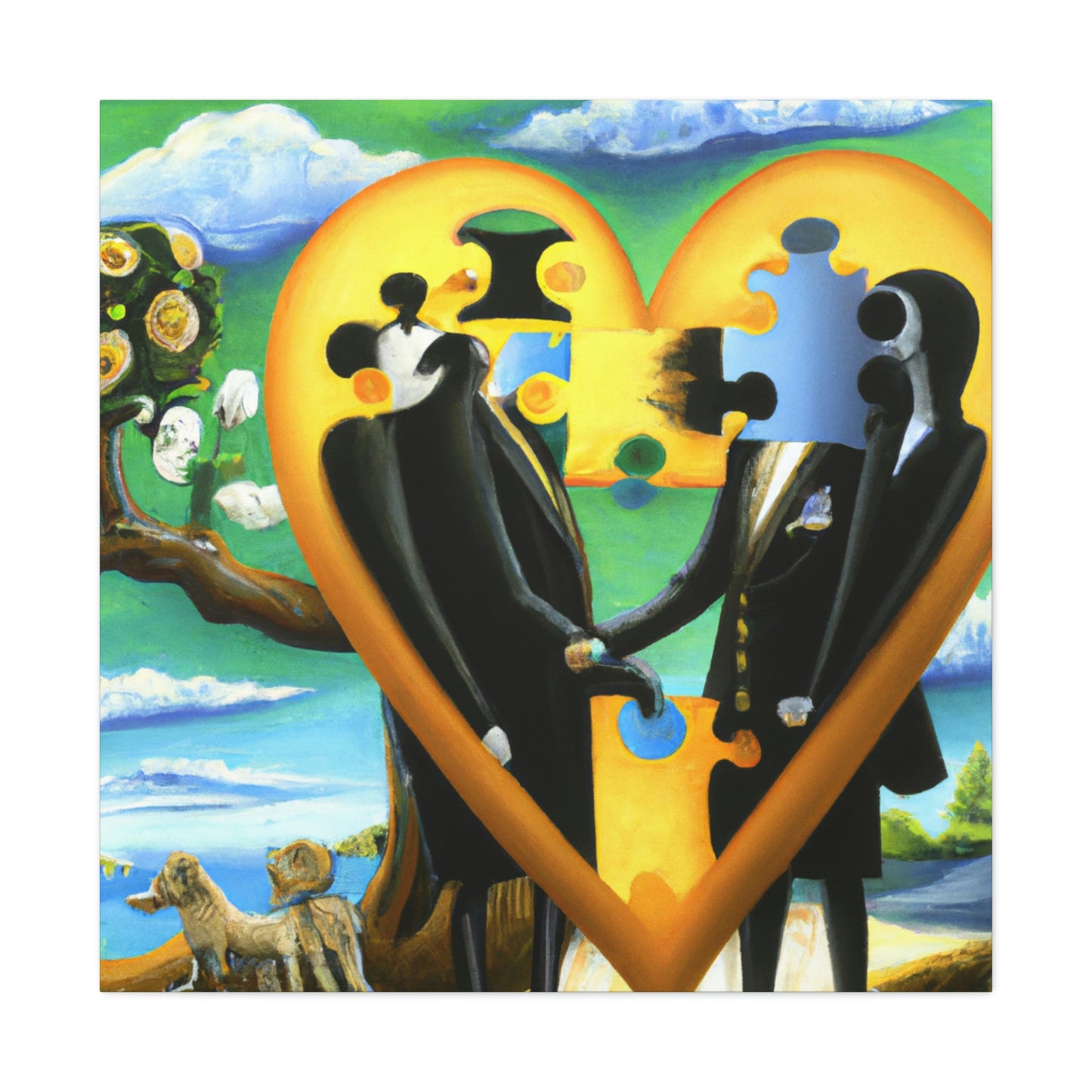 Love Puzzle Conundrum - Canvas