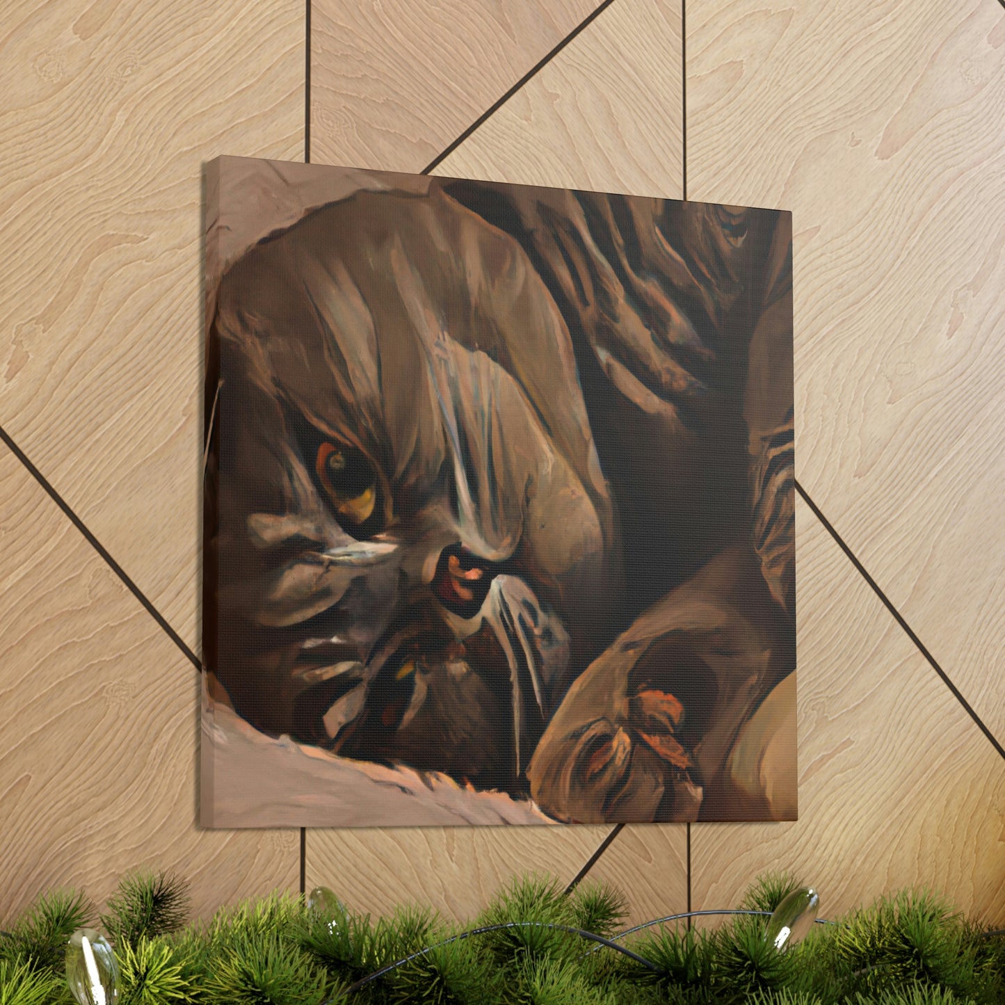 "Scottish Fold Slumbering" - Canvas