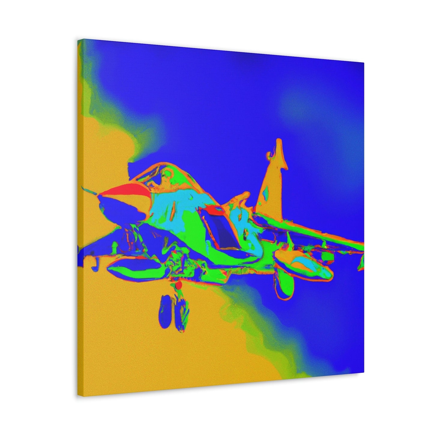 "Supersonic Fauve Fighter" - Canvas