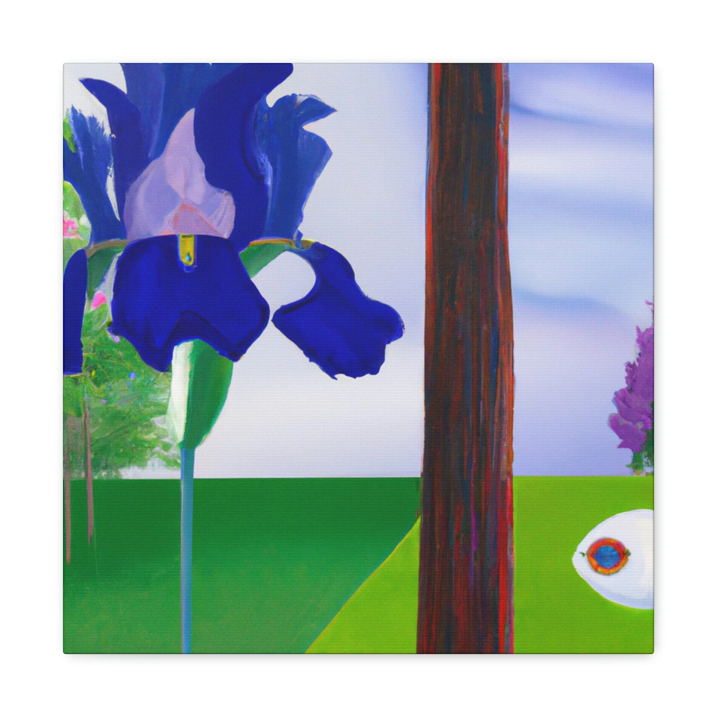 Iris in Abstraction - Canvas