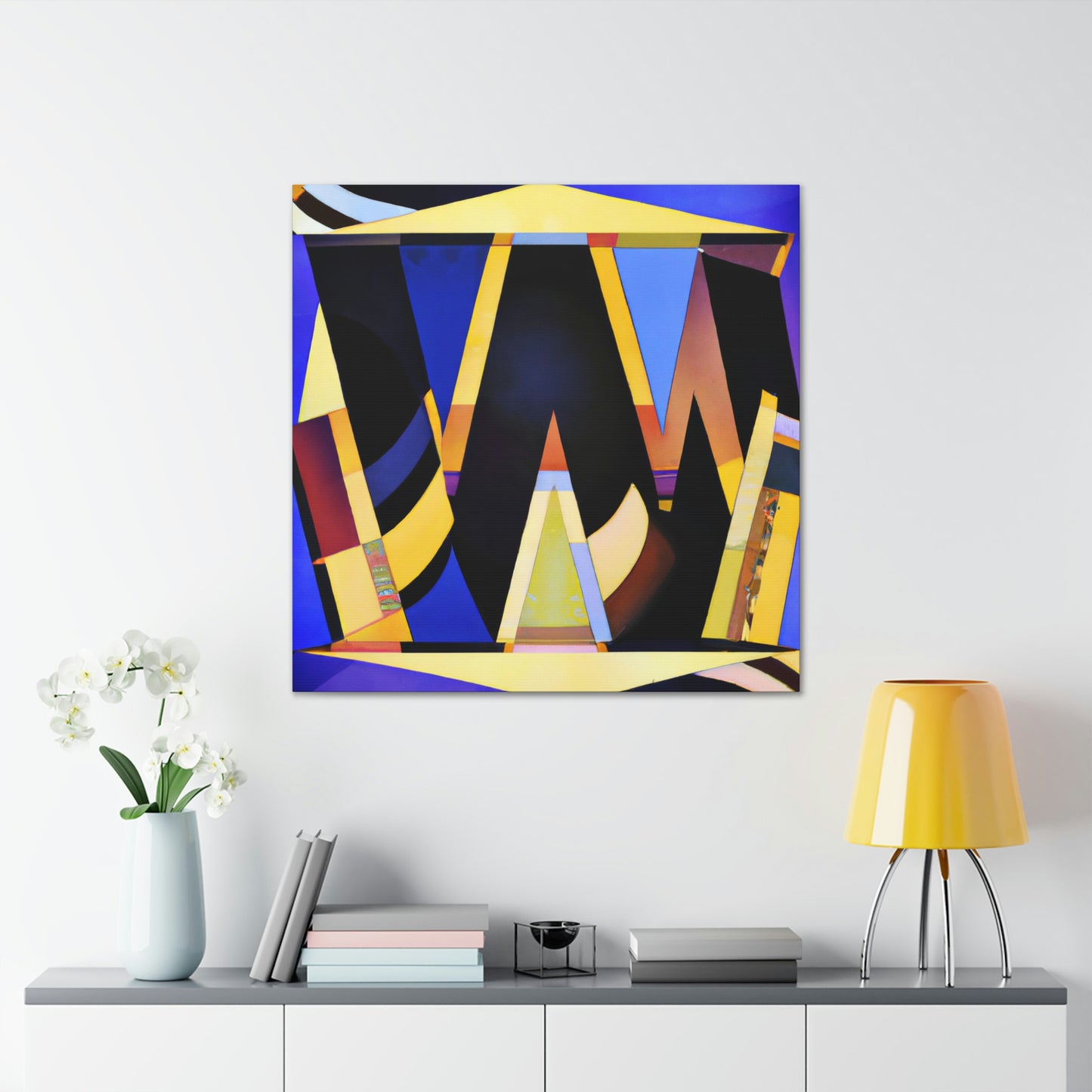 "Gleaming Wishes Art Deco" - Canvas