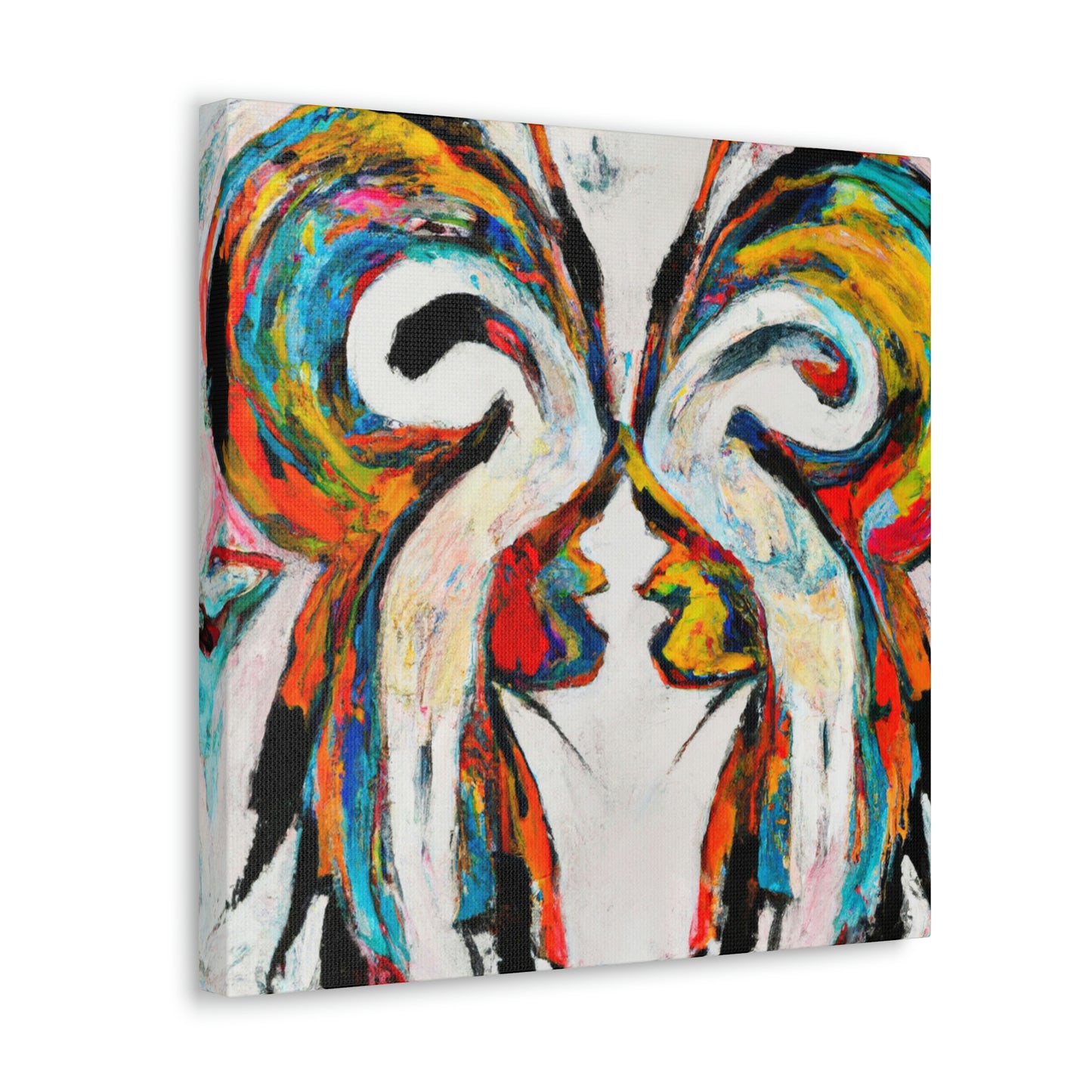 "Love's Winged Embrace" - Canvas