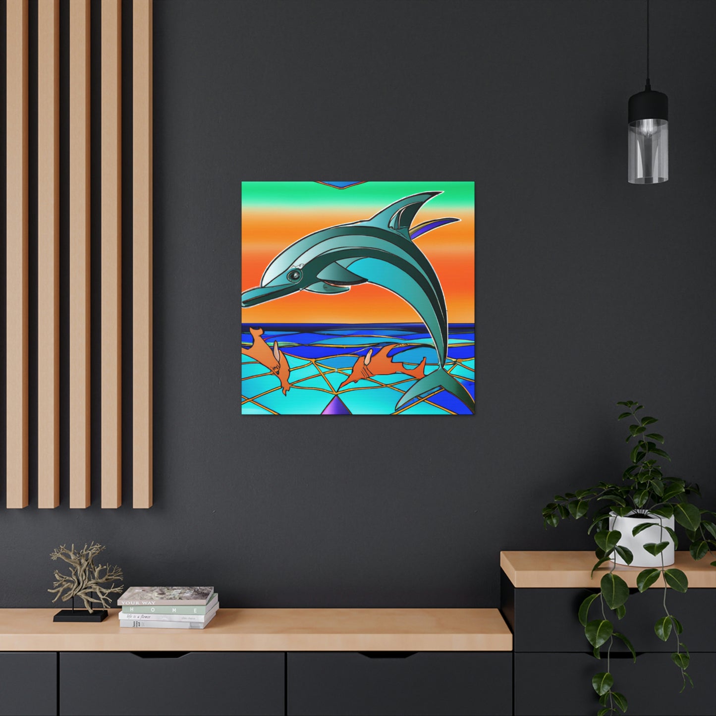 Gliding Dolphin Majesty - Canvas