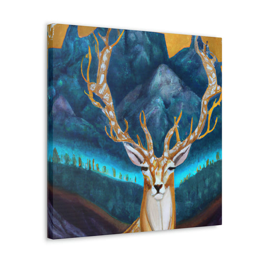 Deer in Deco Style - Canvas