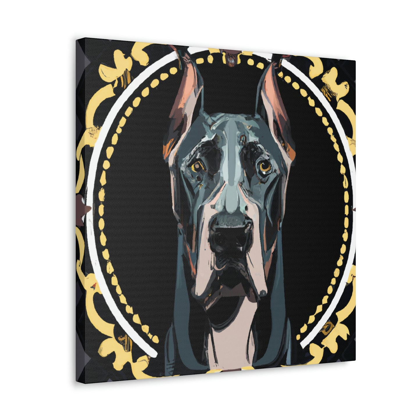 “Gilded Great Dane” - Canvas