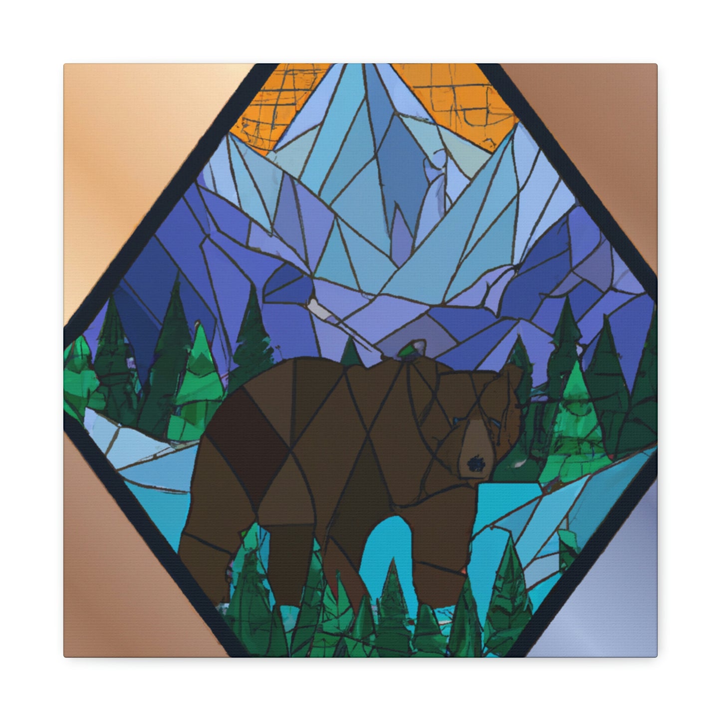 "Bears of Art Deco" - Canvas