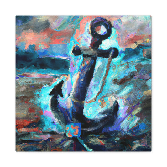 Anchor in Awoken Storm - Canvas