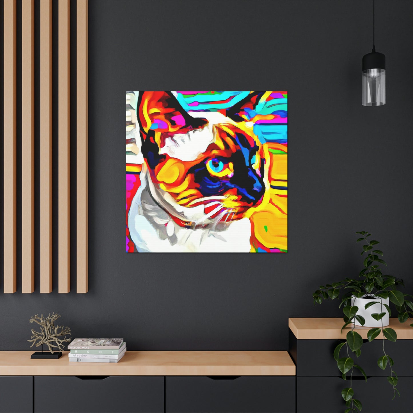 Siamese in Impressionism - Canvas