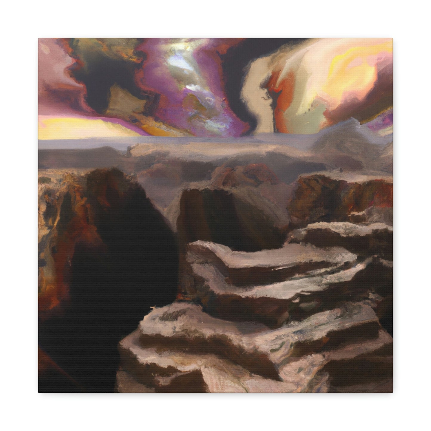 Canyon Awaits Mystery - Canvas