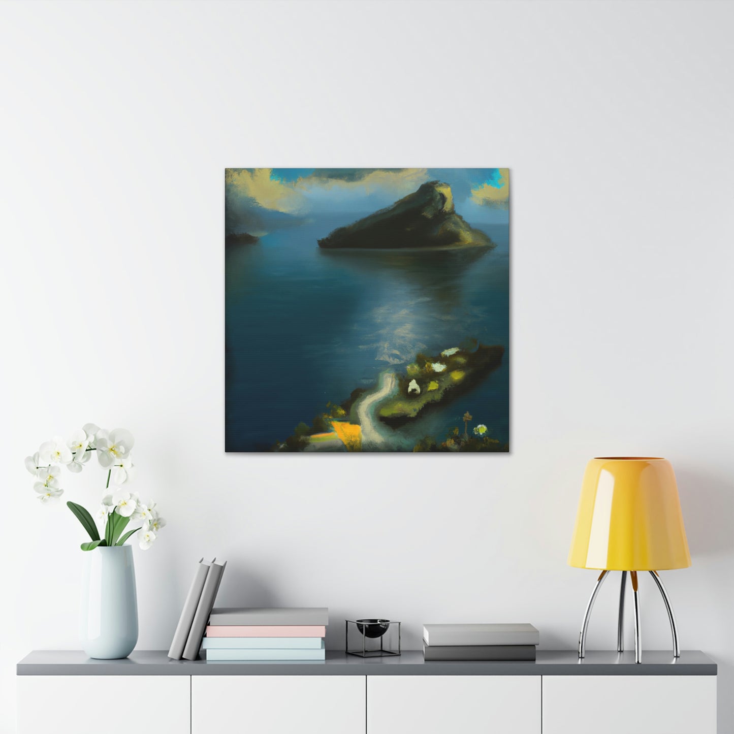 Island in Abstract Space - Canvas