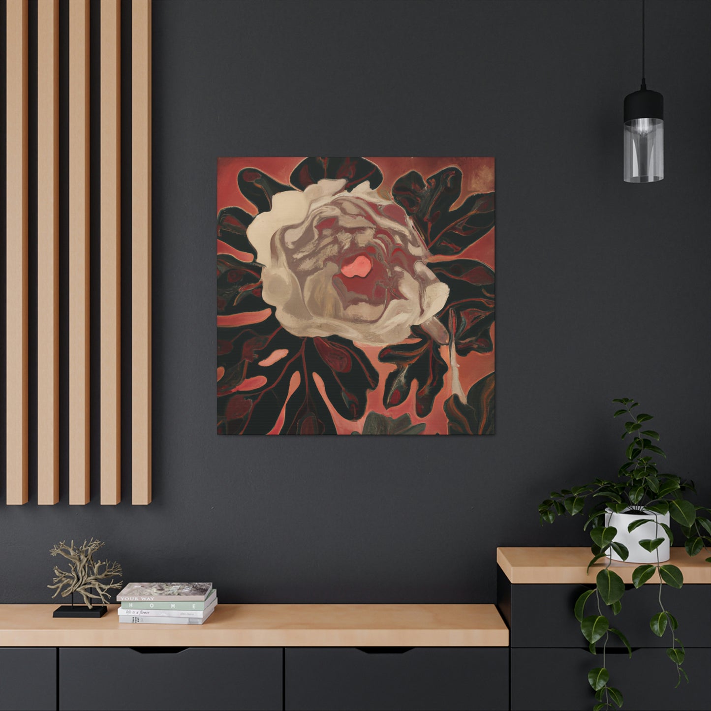 "Peony in Petals" - Canvas