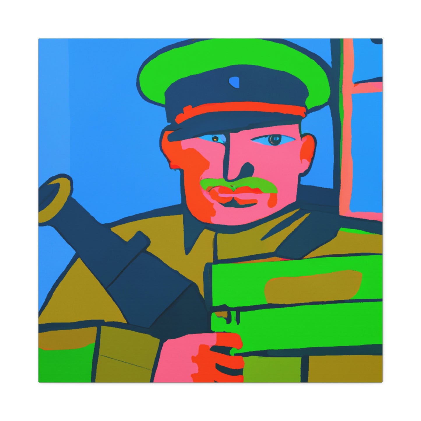 Gunner in Fauvism - Canvas