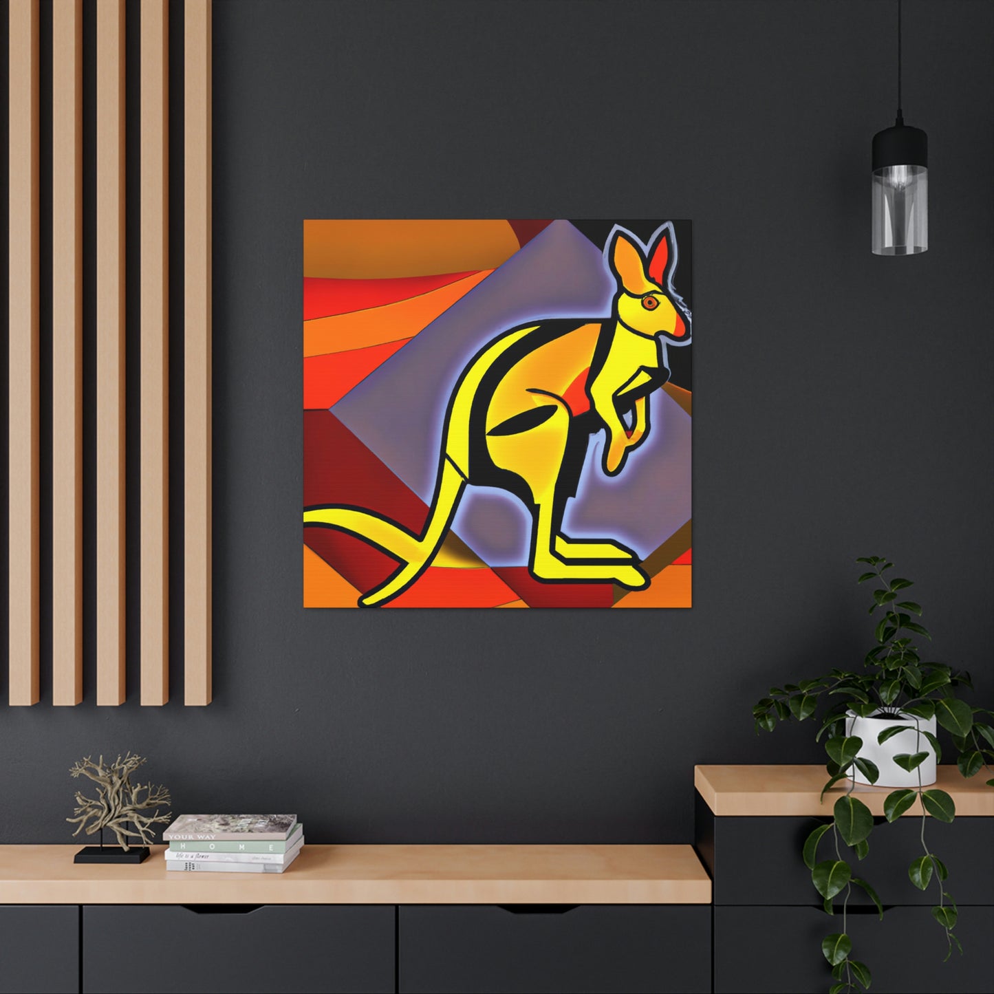 "Wallaby's Roaring Dance" - Canvas