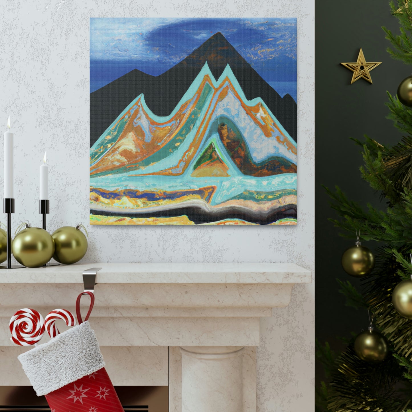 Mountain Mystique Painting - Canvas