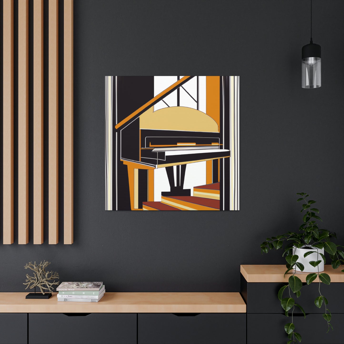 Piano's Artistic Lilt - Canvas