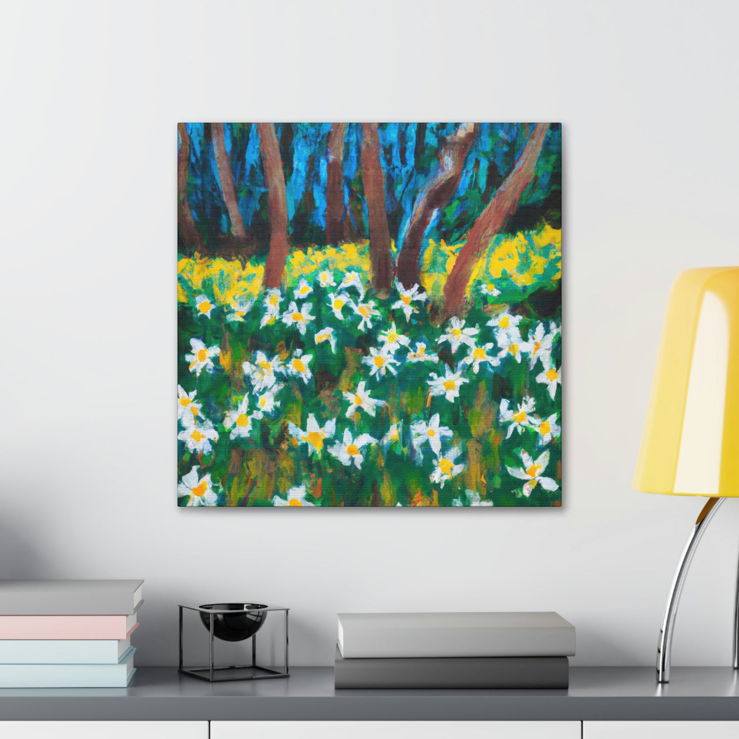 "Daffodil: Awe Ablaze" - Canvas