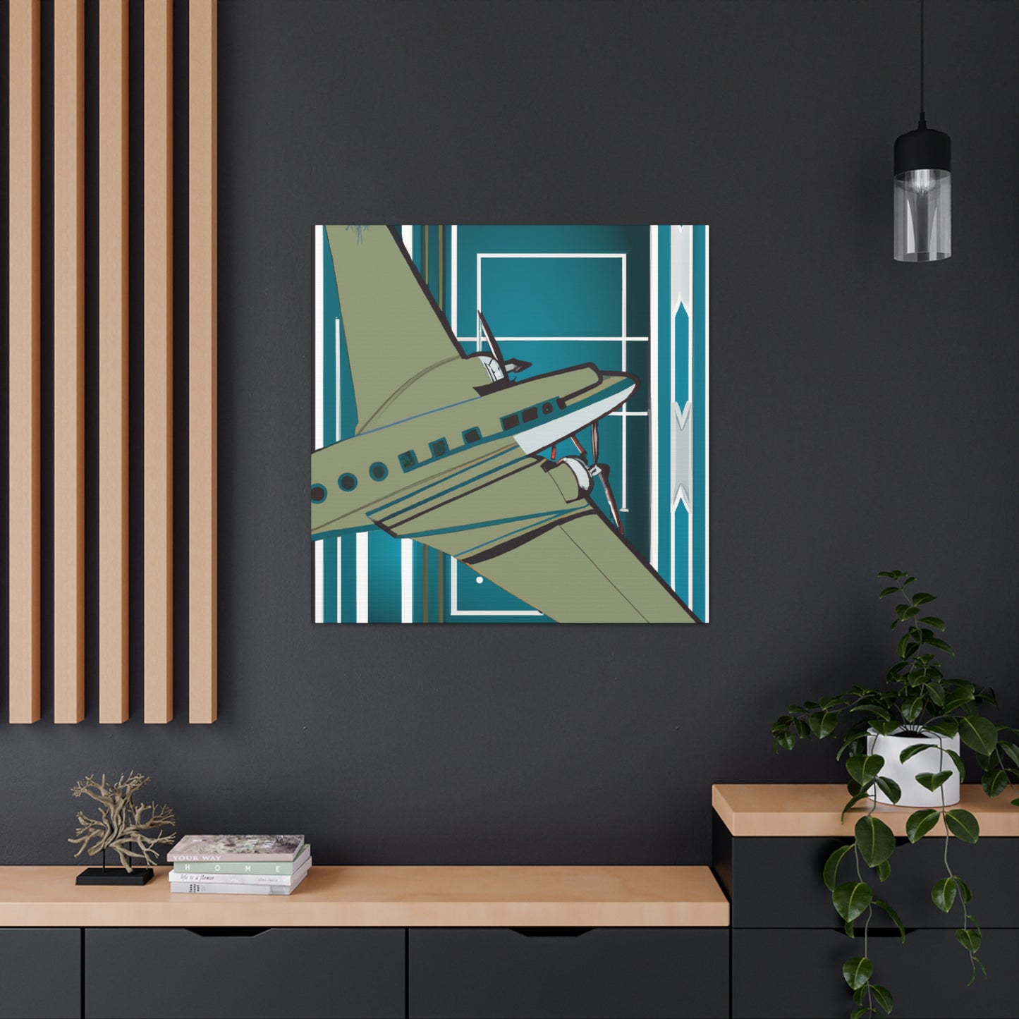 Vintage Flying Splendor - Canvas