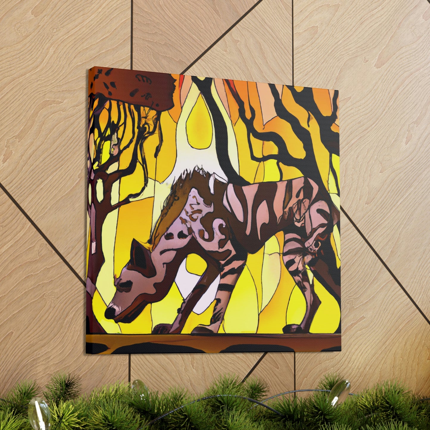 "Hyena's Golden Glee" - Canvas