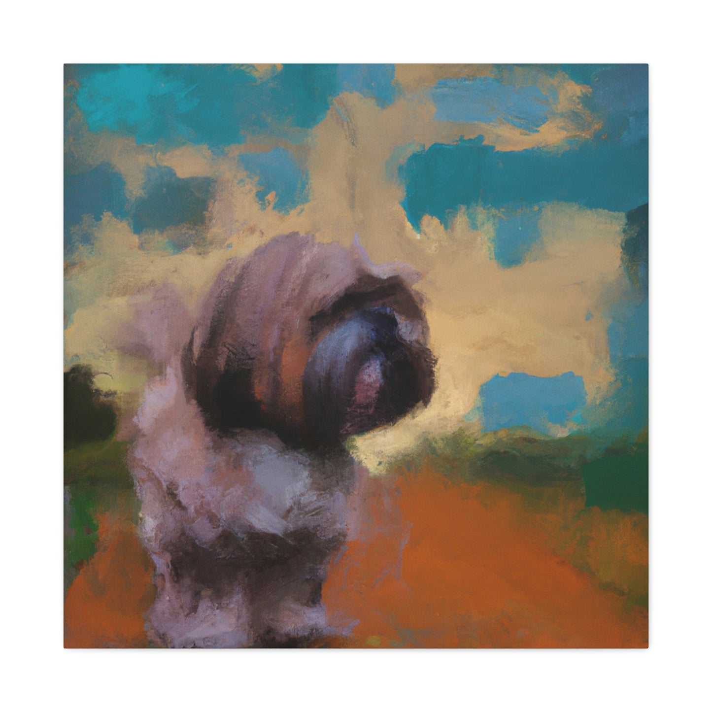 Fur and Whimsy Shih - Canvas