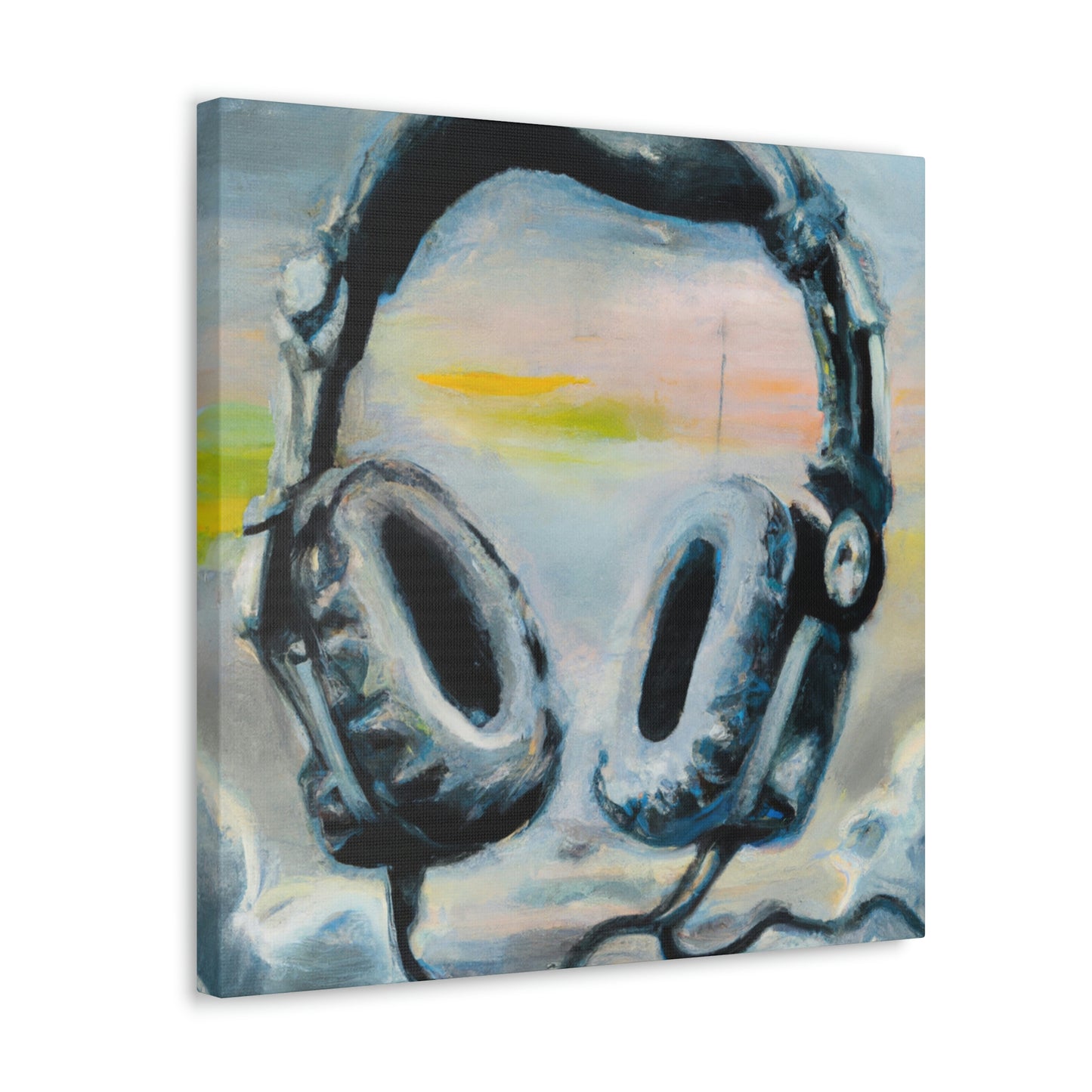 "Headphones in Expressionism" - Canvas