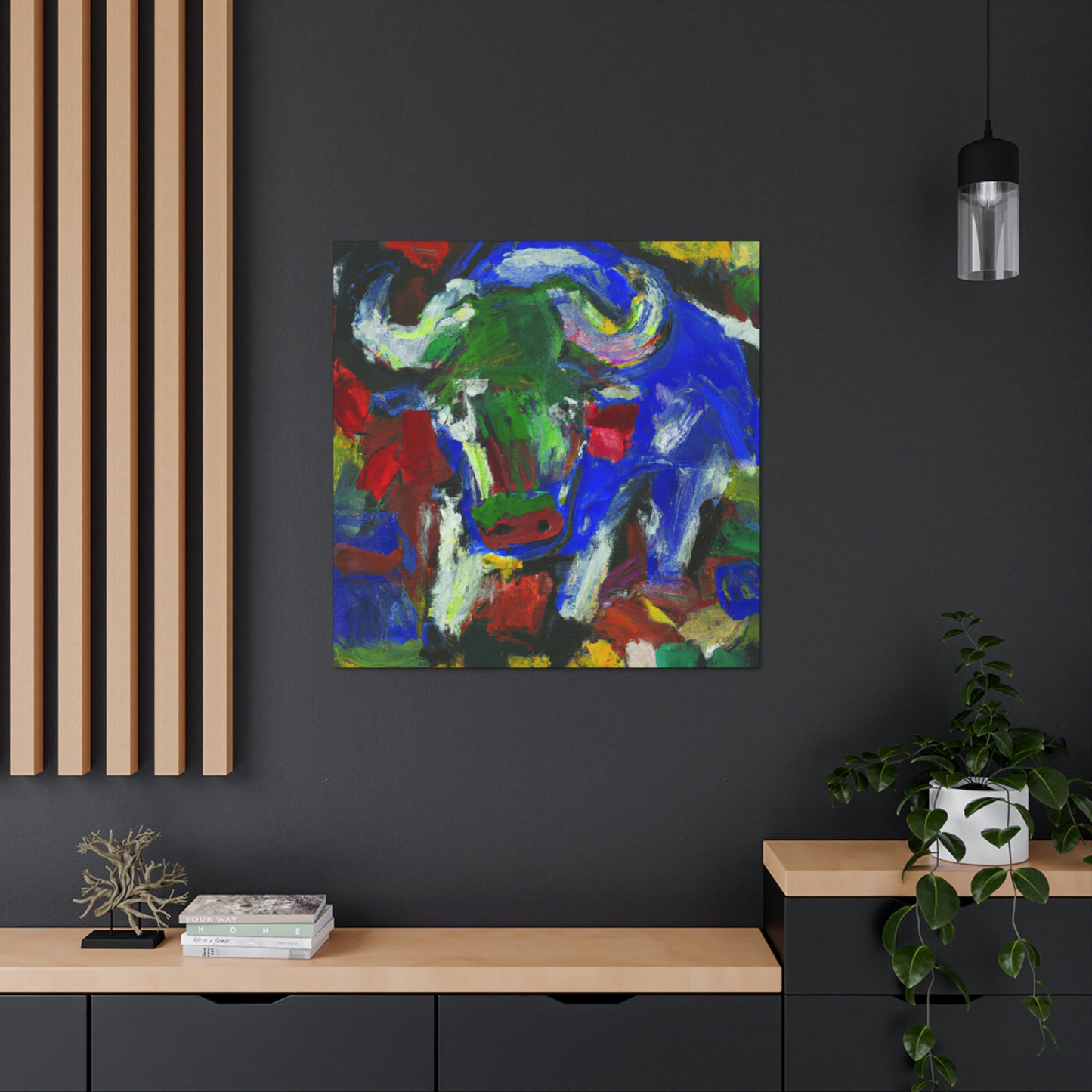 "Buffalo in Abstraction" - Canvas