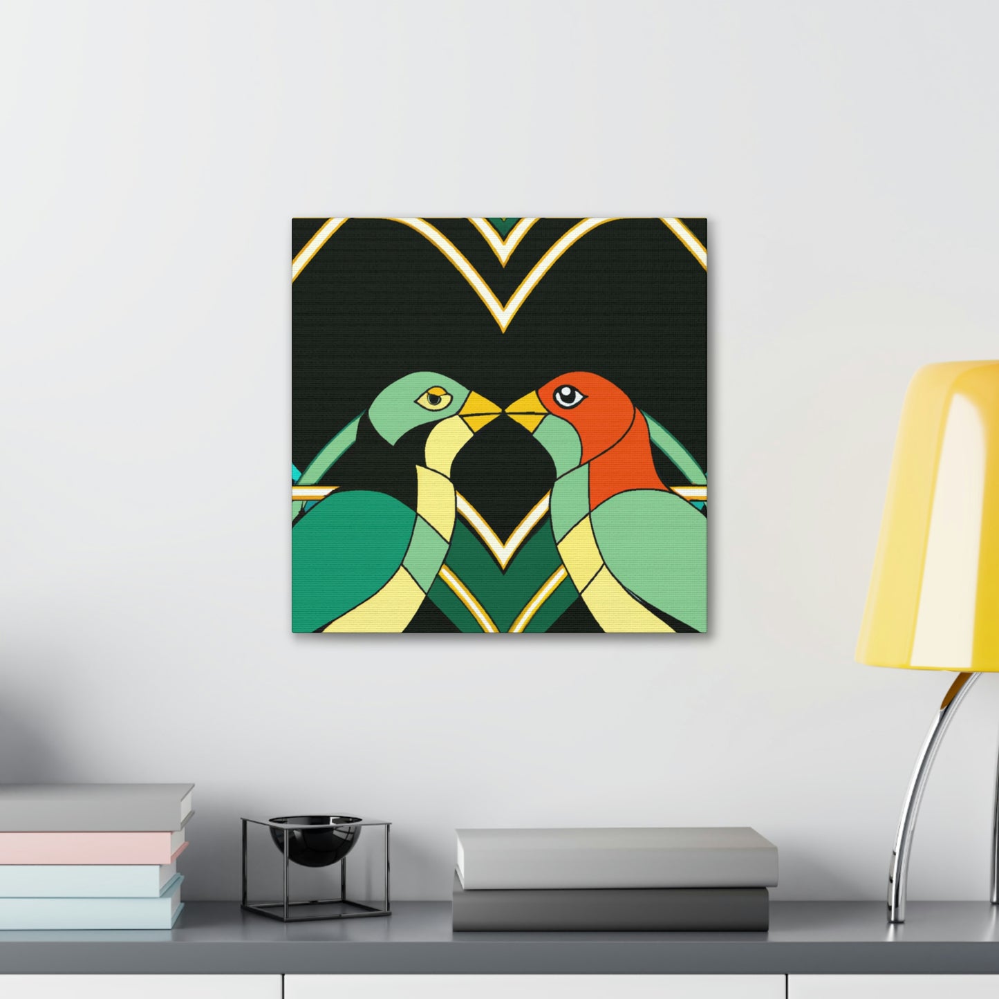 Lovers in Art Deco - Canvas