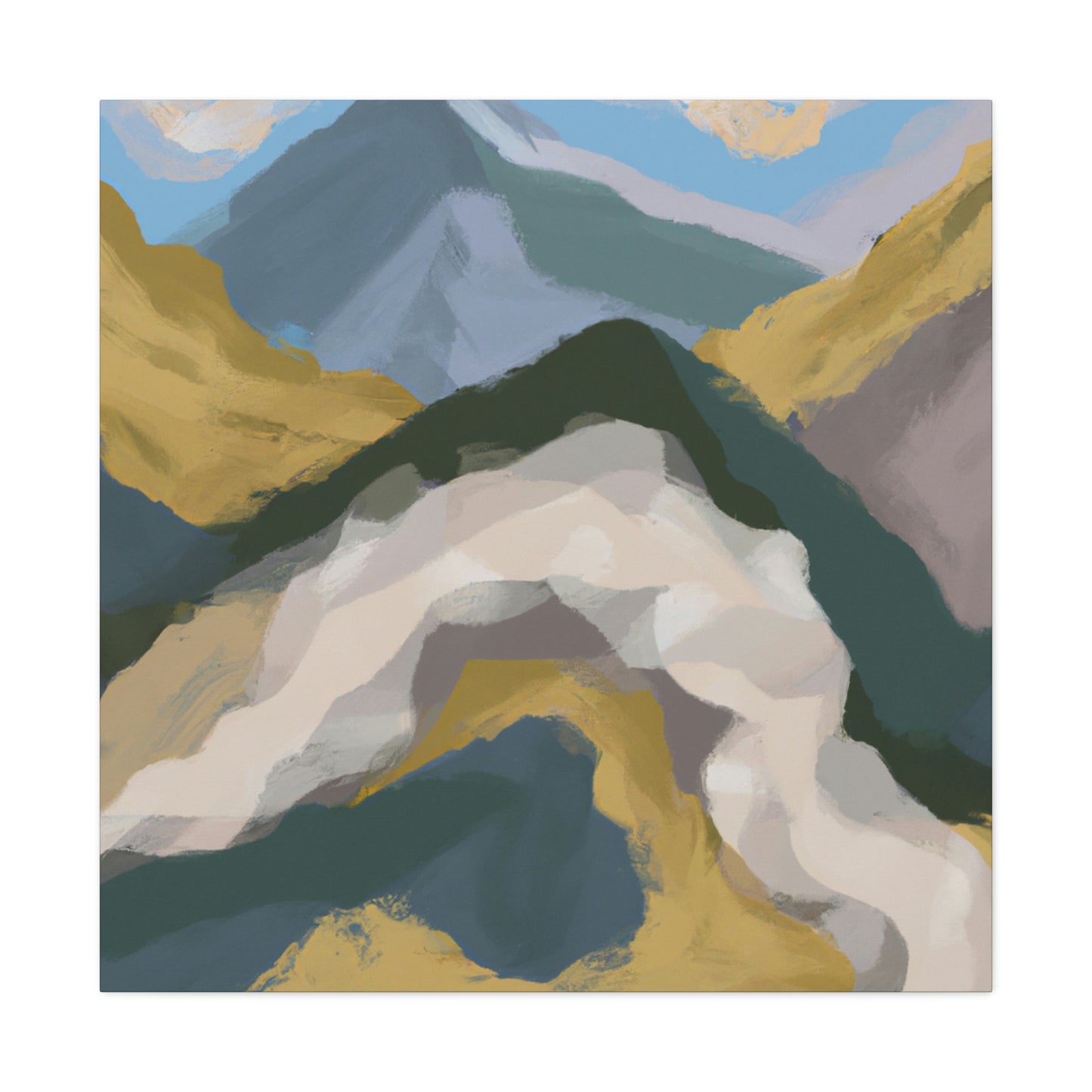 Mountain Majesty Abstract - Canvas