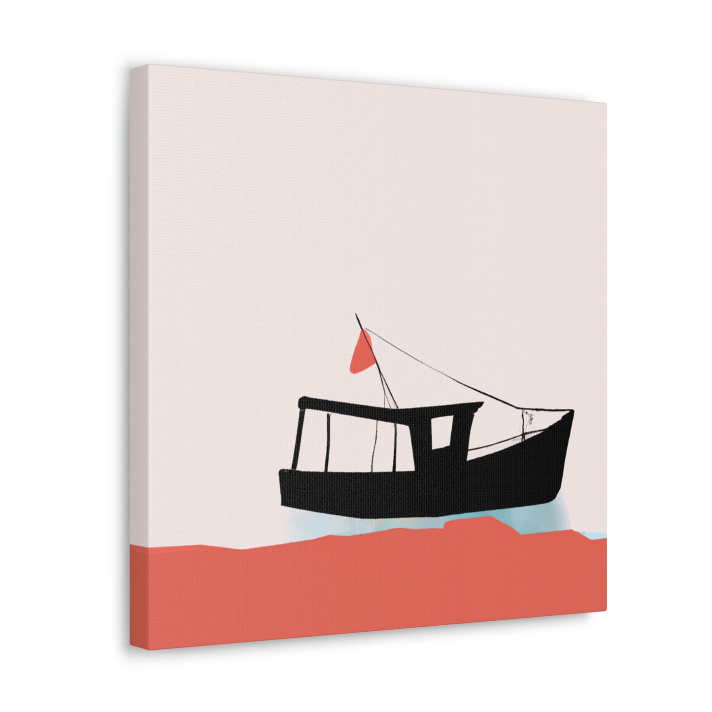 Fishing Boat Minimalism - Canvas