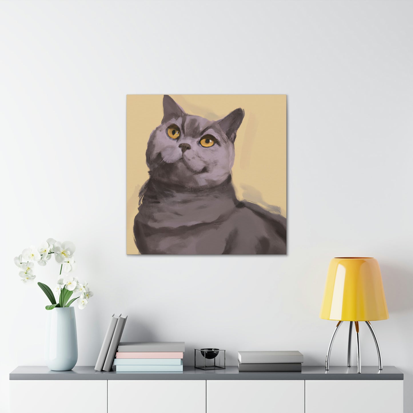 "Cat of Minimalism" - Canvas