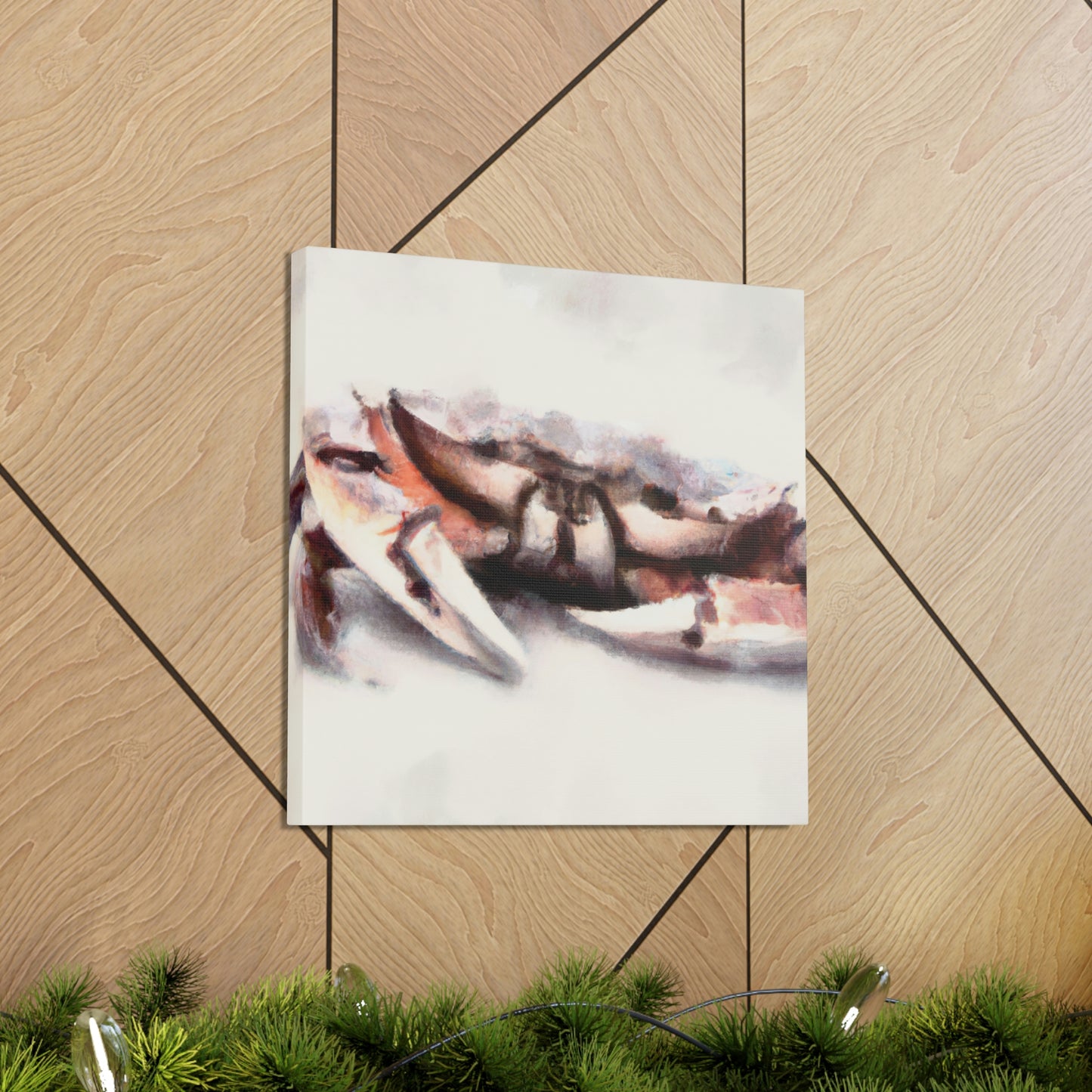 Crab In Crimson Glow - Canvas