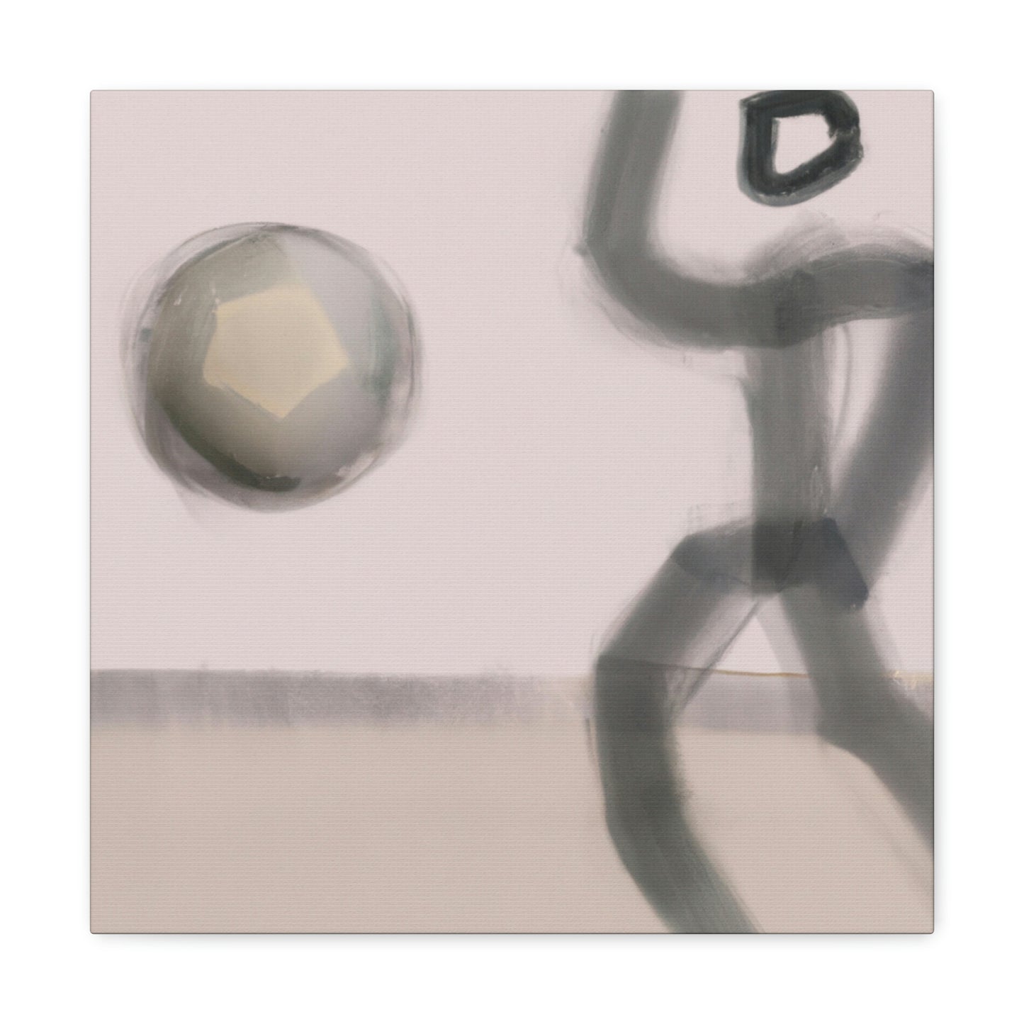 "Football's Dynamic Movement" - Canvas