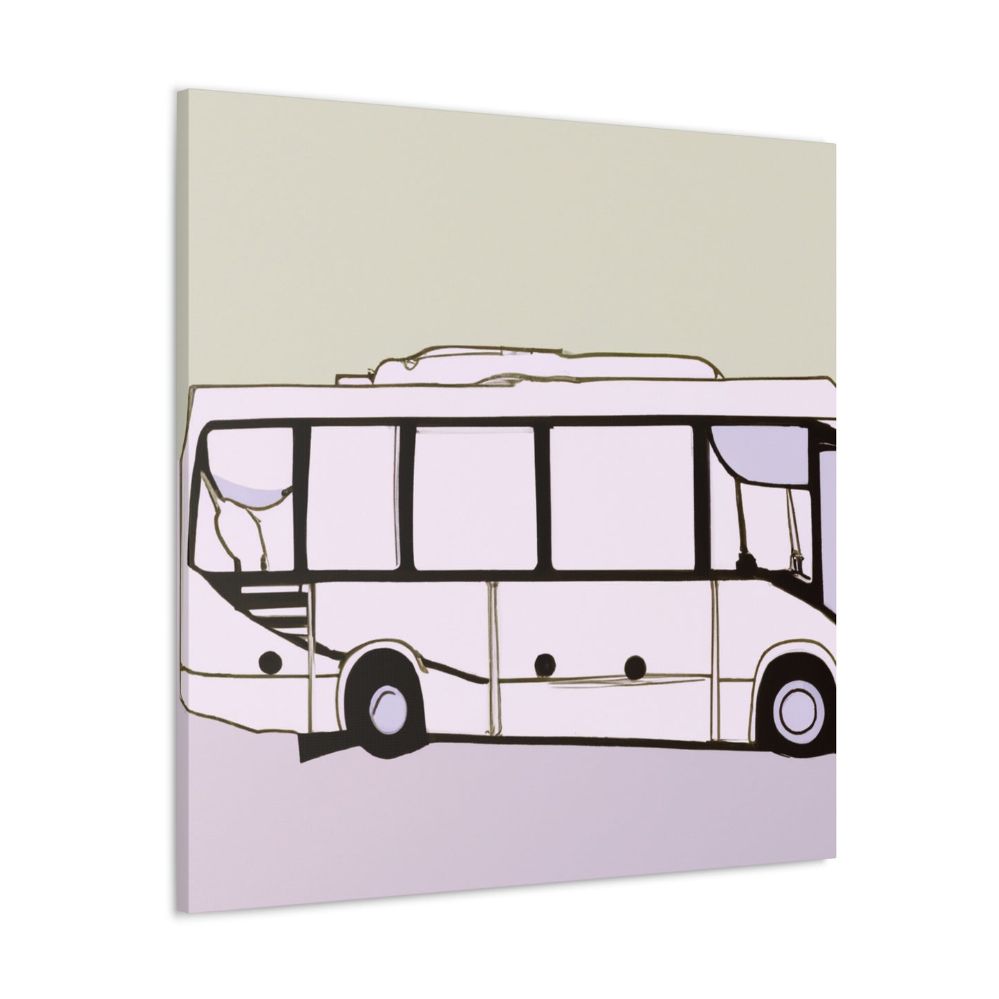 "Bus of Minimalism" - Canvas