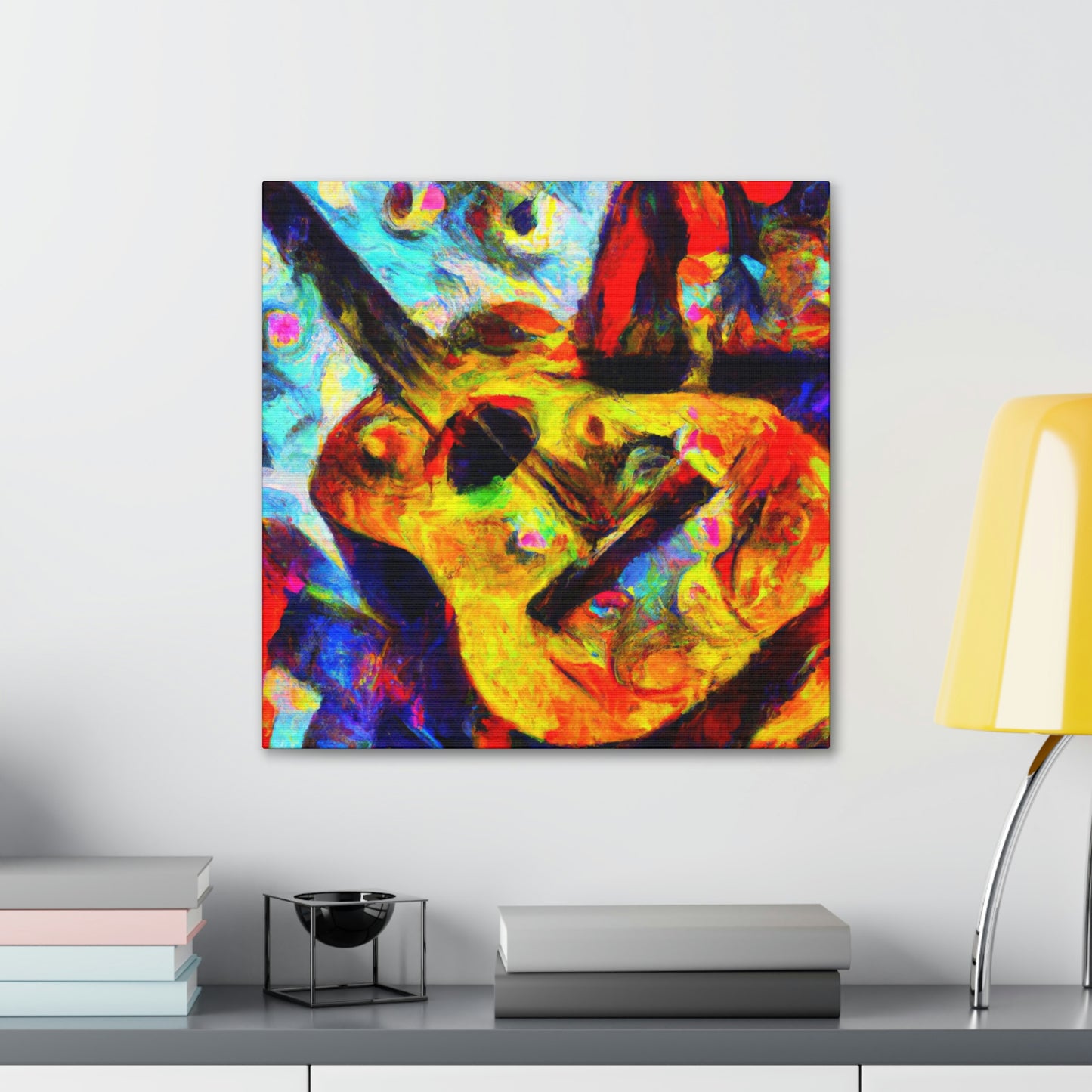 "Guitar Strummed Harmony" - Canvas