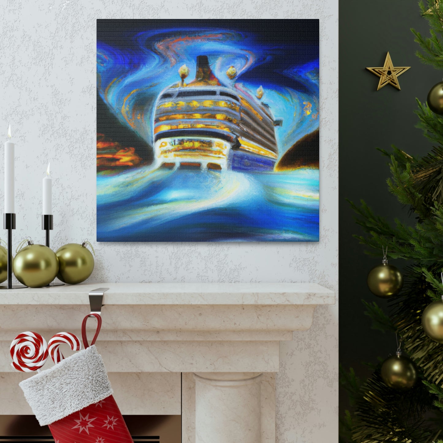 "Cruise Ship Surreality" - Canvas