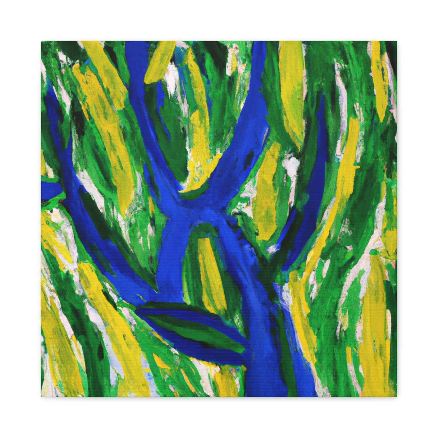 "Willow Tree in Moonlight" - Canvas