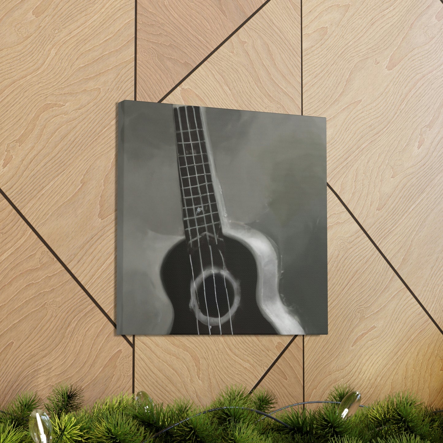 "Ukelele Night Serenade" - Canvas