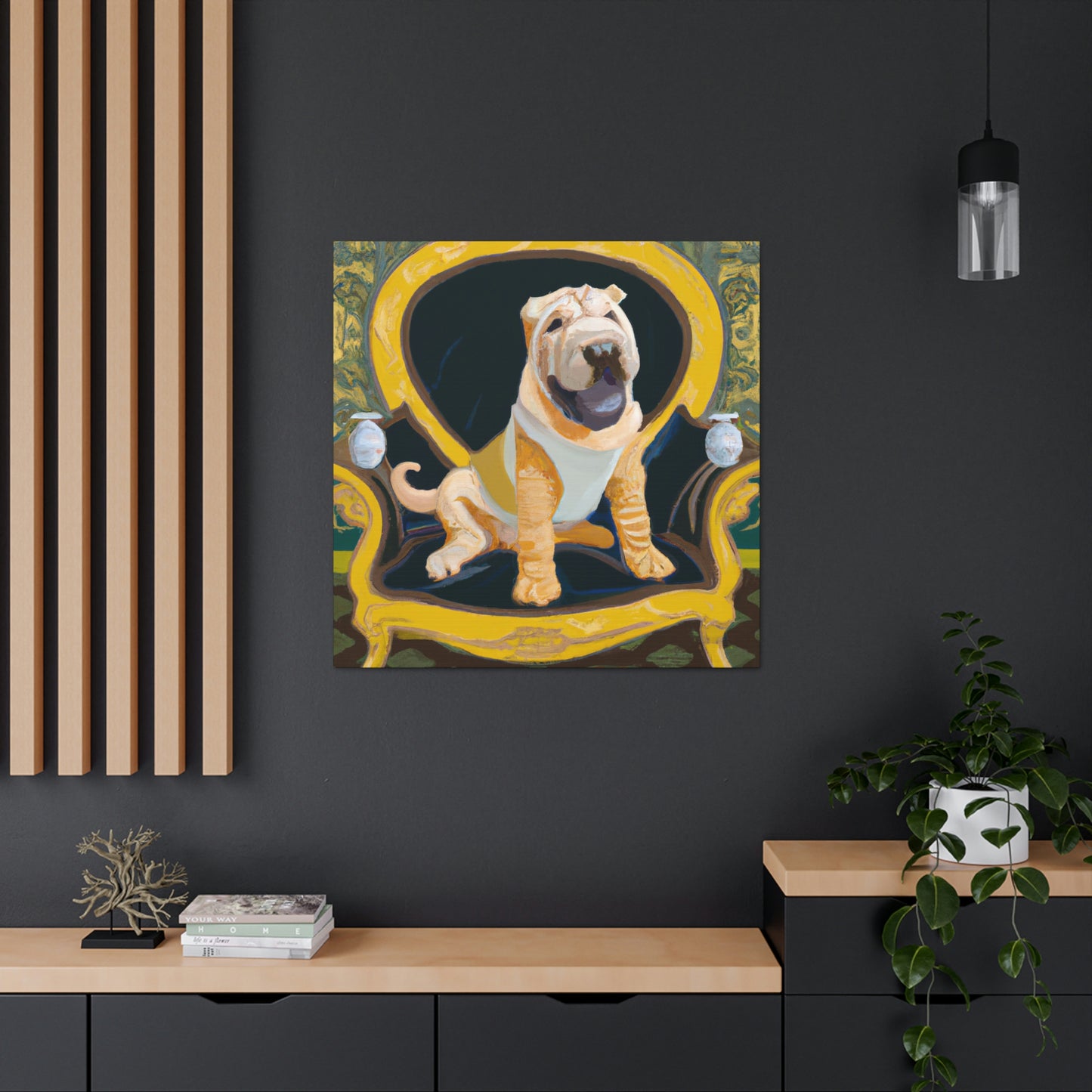 "Shining Shar Pei Splendor" - Canvas