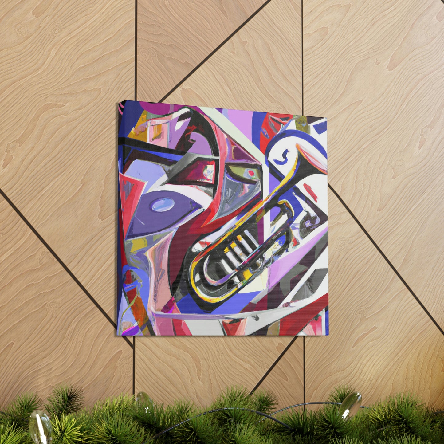 Trombone in Abstract. - Canvas